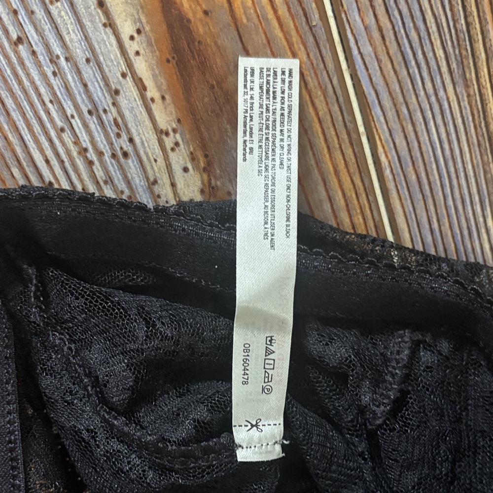 Free People Black Lace Midi Skirt Medium - Picture 7 of 8